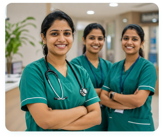 Home nurse providing elderly care in Kochi